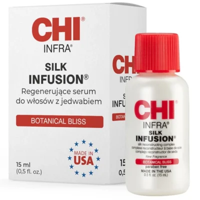 CHI Infra Botanical Bliss Silk Infusion regenerujące serum do włosów z jedwabiem 15ml