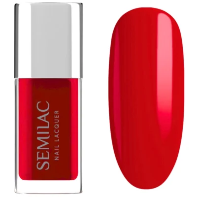 Semilac Lakier do paznokci klasyczny 9ml - 120 Neon Red