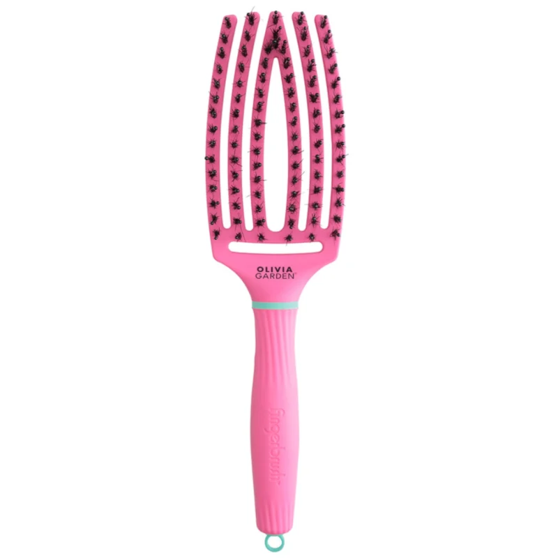 Olivia Garden FingerBrush Combo Szczotka do włosów - Lollipop Pink
