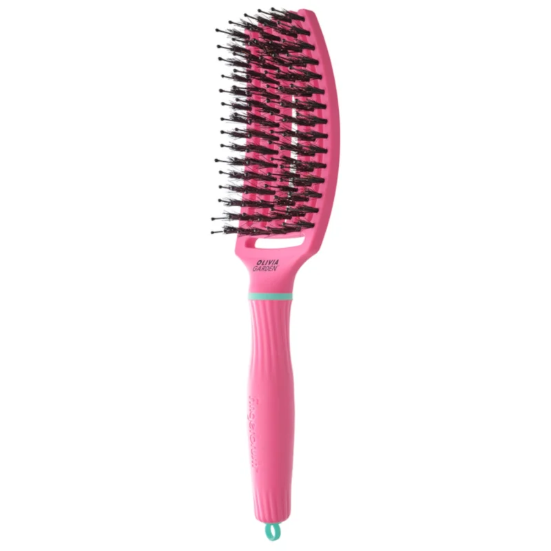 Olivia Garden FingerBrush Combo Szczotka do włosów - Lollipop Pink