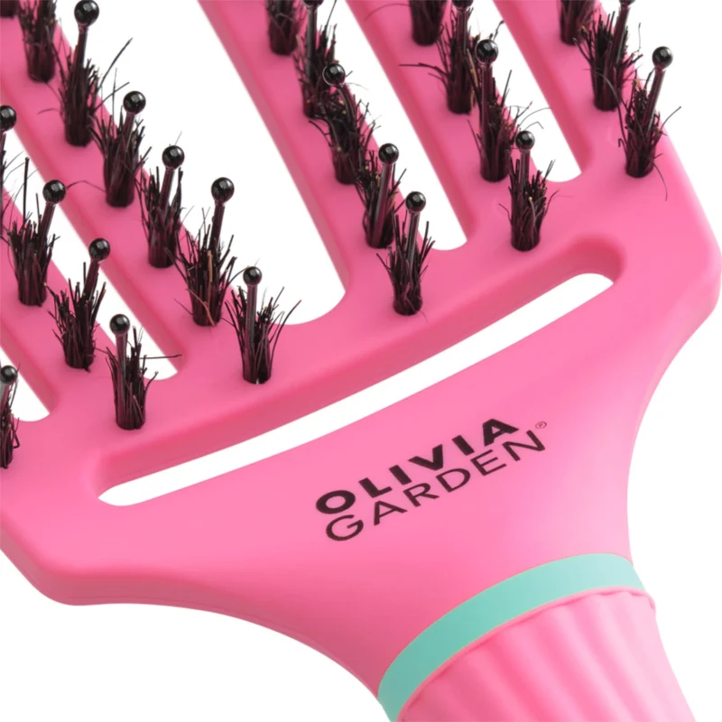 Olivia Garden FingerBrush Combo Szczotka do włosów - Lollipop Pink