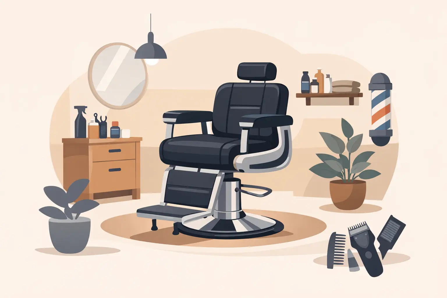 Fotel barberski do małego salonu - jak wybrać