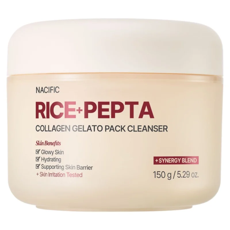 NACIFIC_RICE_PEPTA_COLLAGEN_CLEANSER_150G NACIFIC Rice+Pepta Collagen Gelato Pack Cleanser oczyszczająca maska i żel do mycia twarzy 2w1 150 g