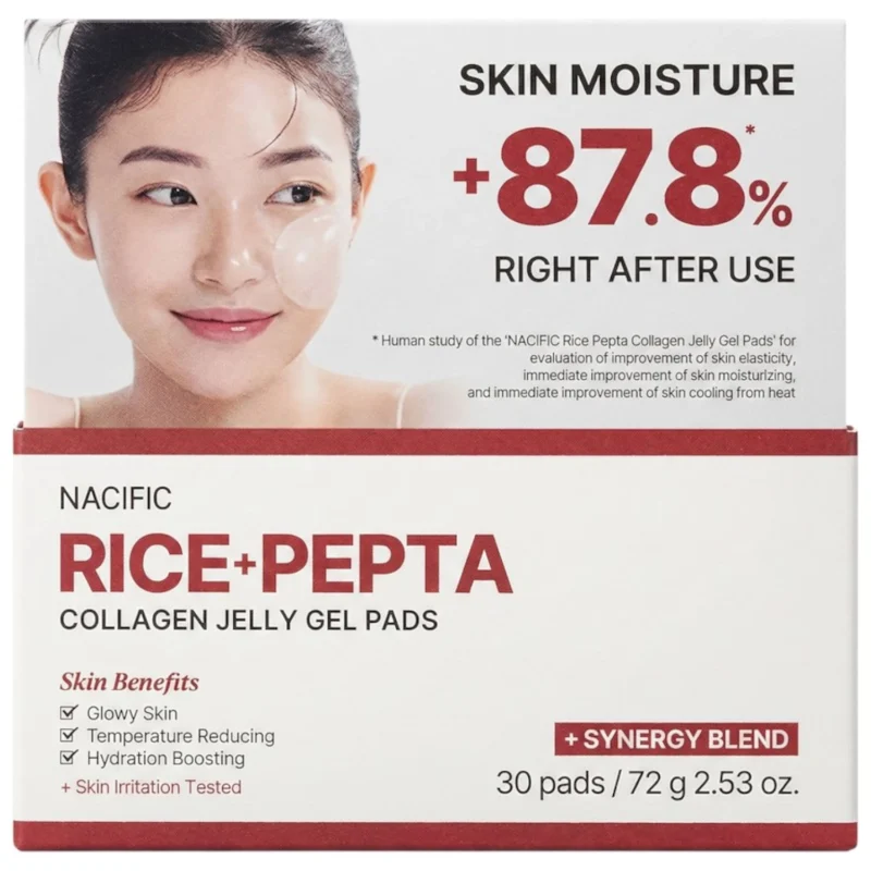NACIFIC Rice+Pepta Collagen Jelly Gel Pads hydrożelowe płatki kolagenowe 72 g (30szt.)