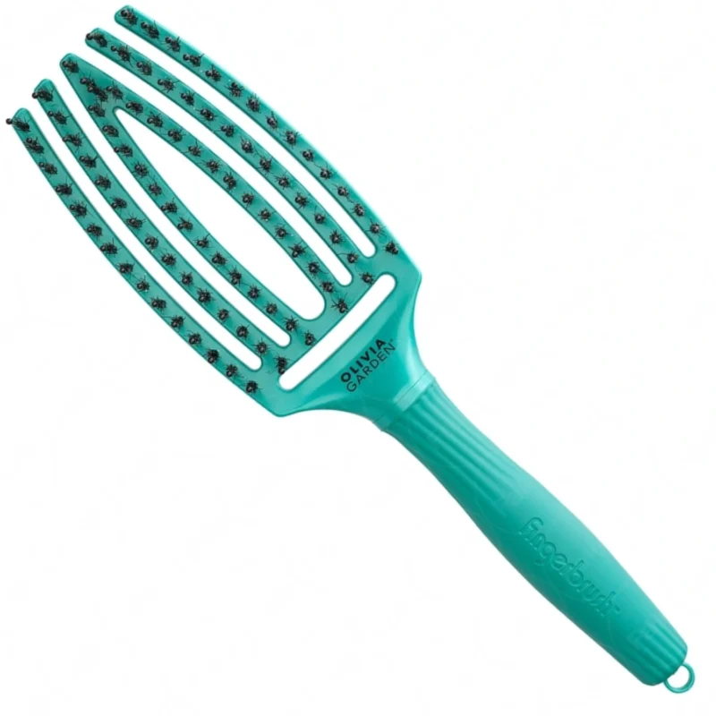 finger_34RTH_Green Olivia Garden FingerBrush Combo Szczotka do włosów - 34RTH Green