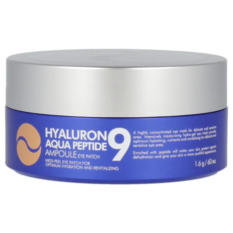 hyaluron_peptide_9_amp_eye_patch_60szt Medi-Peel Hyaluron Aqua Peptide 9 Ampoule Eye Patch hydrożelowe płatki pod oczy 60szt.