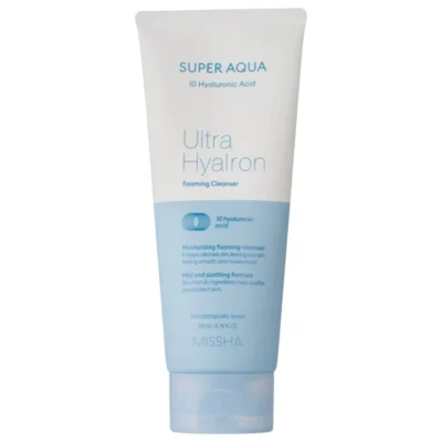 Missha Super Aqua Ultra Hyalron Foaming Cleanser nawilżająca pianka do twarzy 200 ml