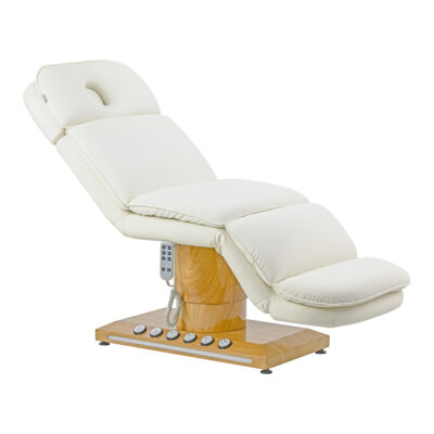 Sillon CloudFotel kosmetyczny elektryczny  3 silniki - kremowy