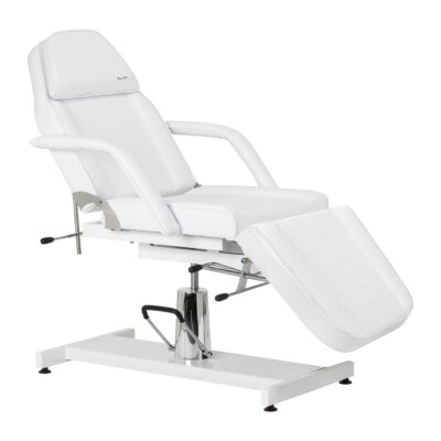 Sillon 210 Fotel kosmetyczny hydrauliczny z kołyską - biały