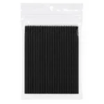 Aplikatory bezwłókienkowe do rzęs 100 szt., blister - 1,2mm Czarne