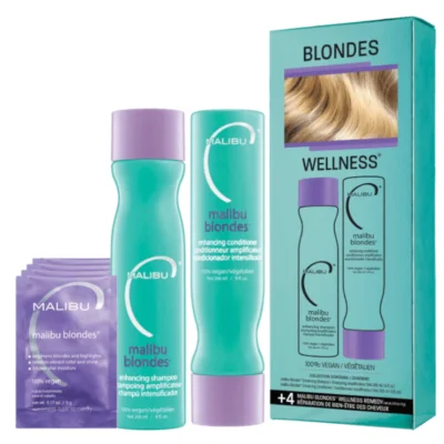 Malibu C Blondes Wellness zestaw przywracający blask włosom blond