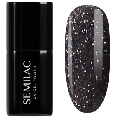 Semilac Lakier do paznokci hybrydowy 7ml - 959 Disco Black