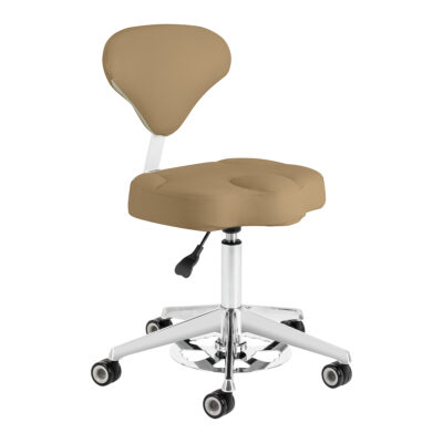 Azzurro 156-F Taboret kosmetyczny bump-up - beżowy