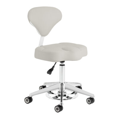Azzurro 156-F Taboret kosmetyczny bump-up - szary
