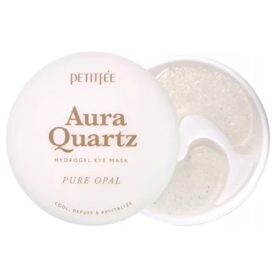Petitfee Aura Quartz Eye Mask hydrożelowe płatki pod oczy rozświetlające 40szt.