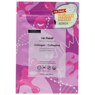 RE:HEAL Collagen maseczki w płachcie ujędrniające i nawilżające 2 szt.
