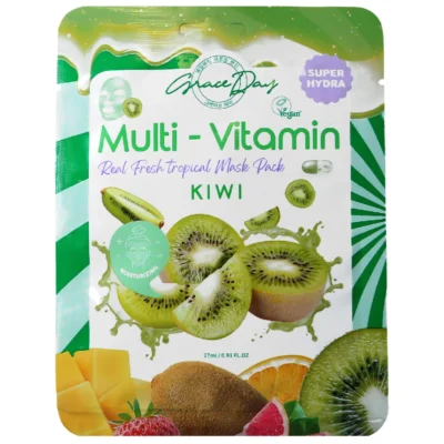 GraceDay Multi-Vitamin Kiwi Mask Pack odświeżająca maska w płachcie z kiwi 27ml