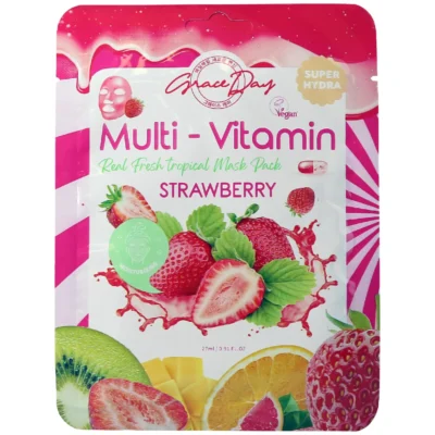 GraceDay Multi-Vitamin Strawberry Mask Pack nawilżająca maska w płachcie z truskawką 27ml