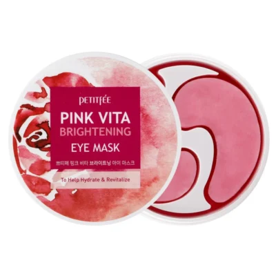 Petitfee Pink Vita Eye Mask hydrożelowe płatki pod oczy rozjaśniające 60szt.