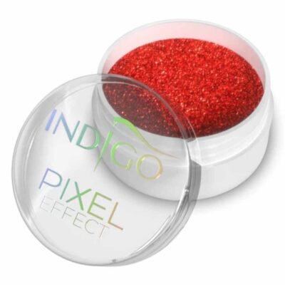 Indigo Pixel Effect Pyłek do paznokci - Neon Orange