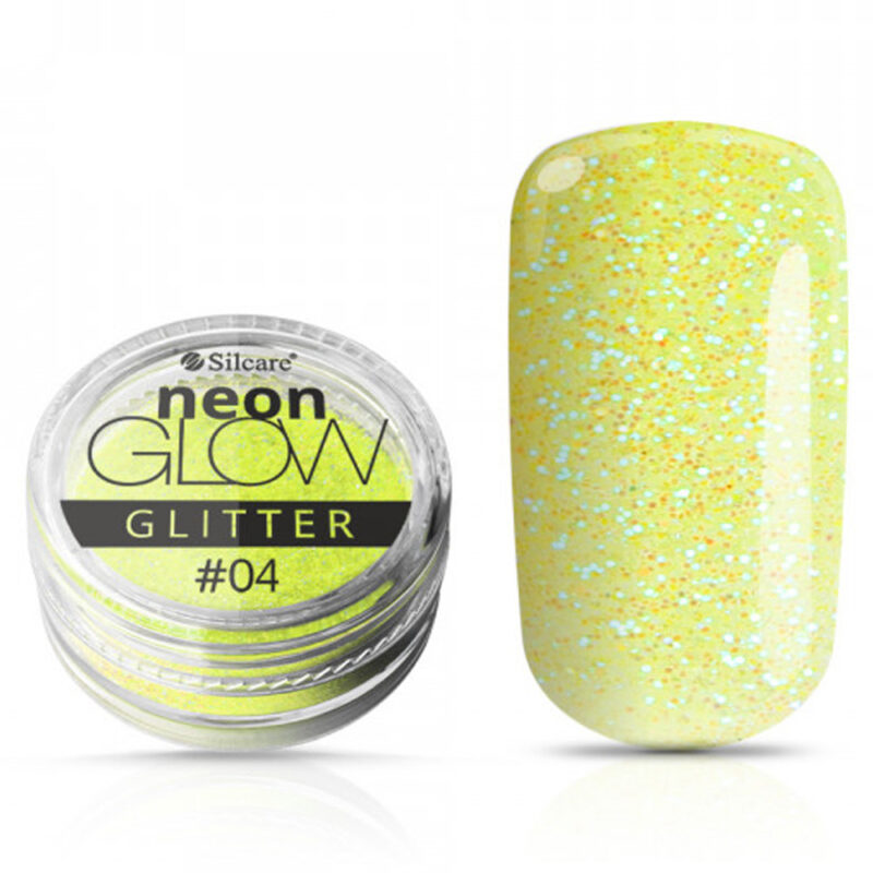 Silcare Neon Glow Glitter Pyłek do paznokci - #04