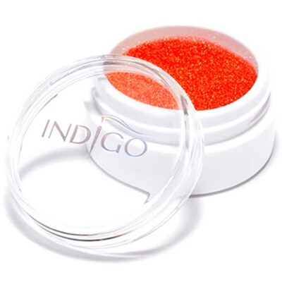 Indigo Syrenka Pyłek do paznokci - Neon Orange