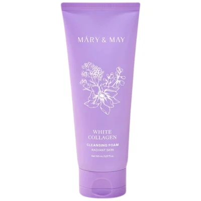 Mary&May White Collagen Cleansing Foam rozjaśniająco-nawilżająca pianka do mycia twarzy 150ml