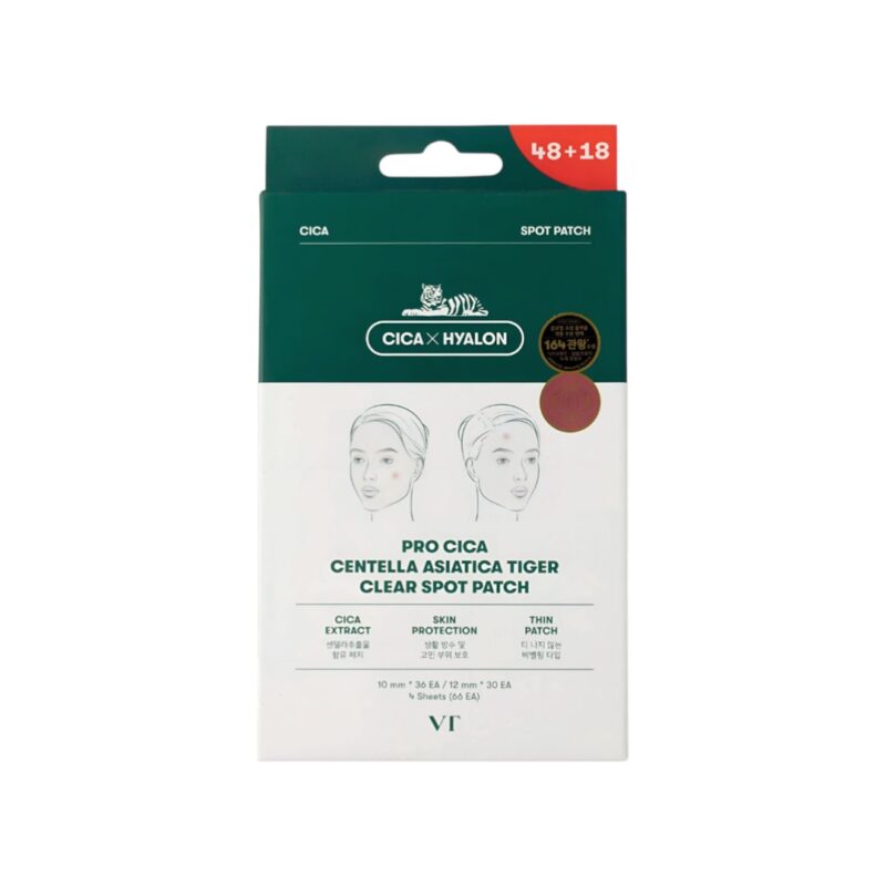 VT Cosmetics Pro Cica Centella Tiger Spot Patch kojące plasterki na wypryski 66szt.