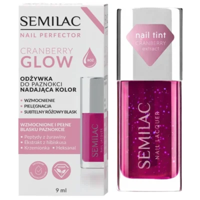 Semilac Cranberry Glow Odżywka do paznokci 9ml