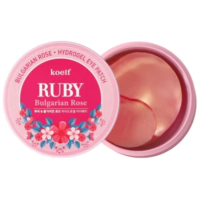 Petitfee Koelf Ruby&Bulgarian Rose hydrożelowe płatki pod oczy 60szt.