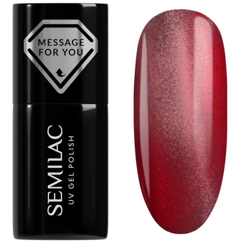 Semilac Lakier do paznokci hybrydowy 7ml - 736 Crimson Jelly Gloss