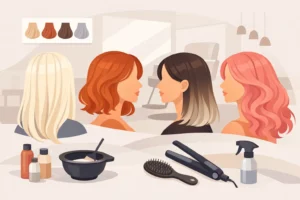 Trendy koloryzacje włosów w salonie fryzjerskim