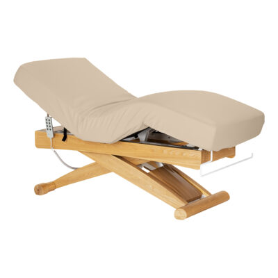 Sillon Siesta Leżanka SPA - beżowa z jasnobrązową podstawą
