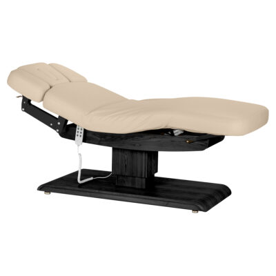 Sillon Relax Leżanka SPA - beżowa z czarną podstawą