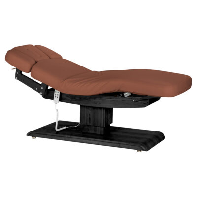 Sillon Relax Leżanka SPA - brązowa z czarną podstawą
