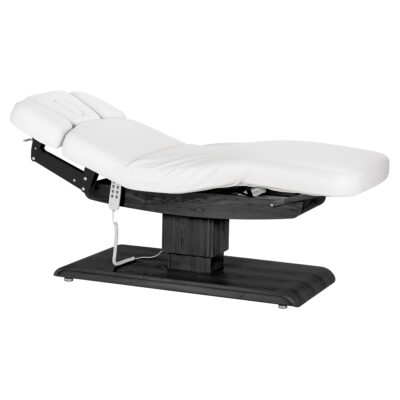 Sillon Relax Leżanka SPA -  biała z czarną podstawą