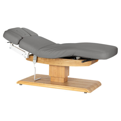 Sillon Relax Leżanka SPA - szara z jasnobrązową podstawą