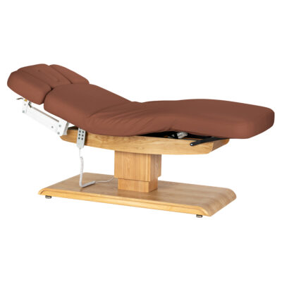 Sillon RelaxLeżanka SPA - brązowa z jasnobrązową podstawą