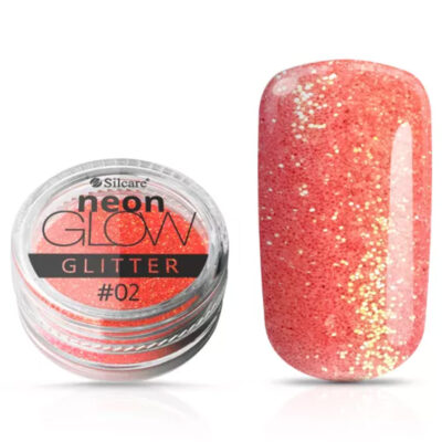 Silcare Neon Glow Glitter Pyłek do paznokci - #02