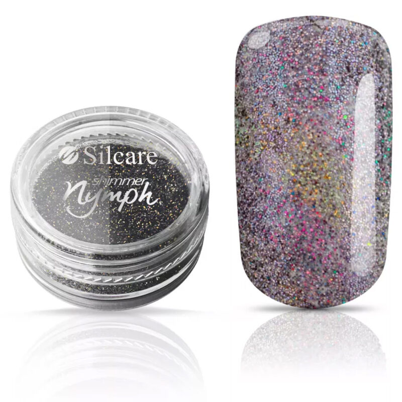 nymph_graphite Silcare Shimmer Nymph Pyłek do paznokci - Graphite