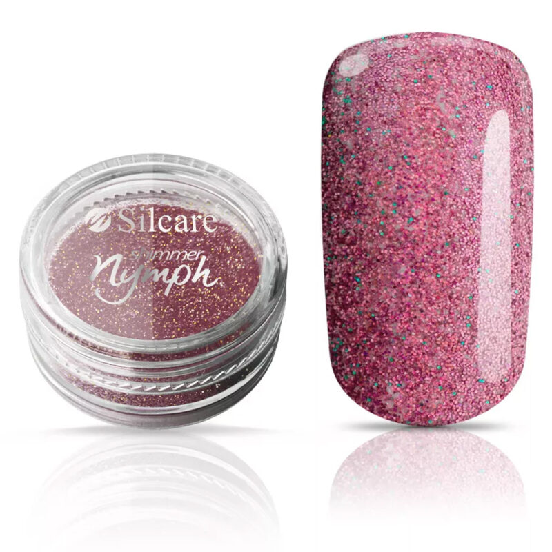 Silcare Shimmer Nymph Pyłek do paznokci - Pink