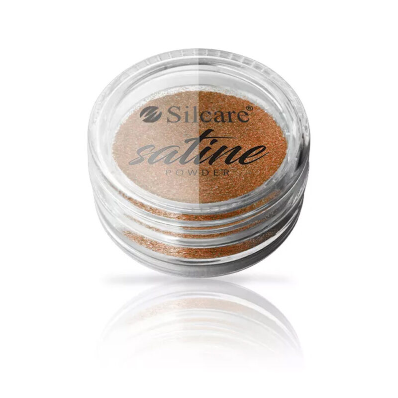 satine_BRONZE Silcare Satine Powder Pyłek do paznokci - Bronze