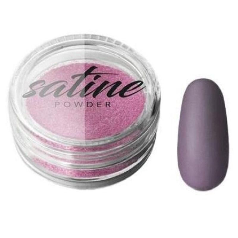satine_LIGHT_violet Silcare Satine Powder Pyłek do paznokci - Light Violet